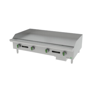 Asber AEMG-48 EM Plancha Manual a Gas Emerald Line 4 Quemadores Acero Inoxidable